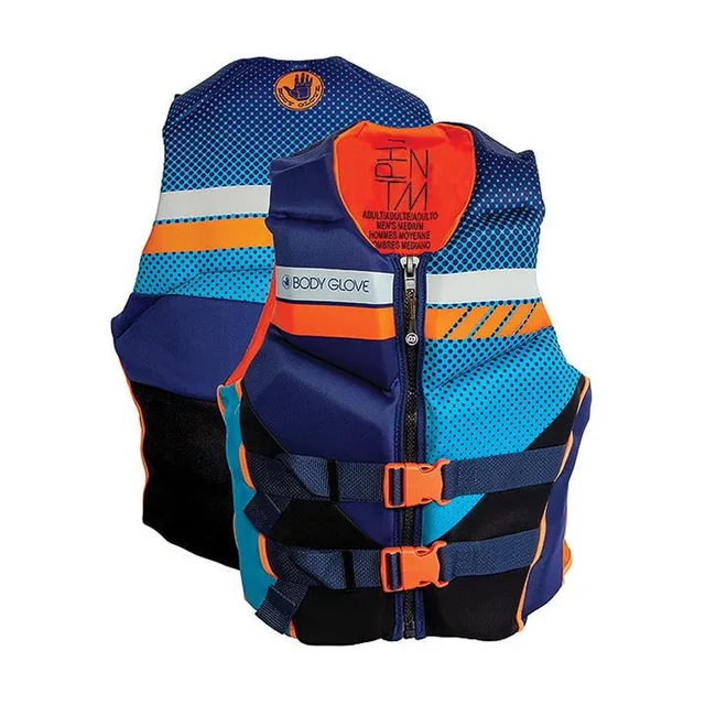 Vest blue orange 45"