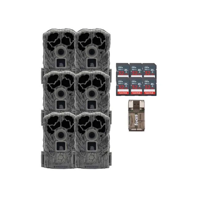 Game Camera 60ft 6 pack adjustable