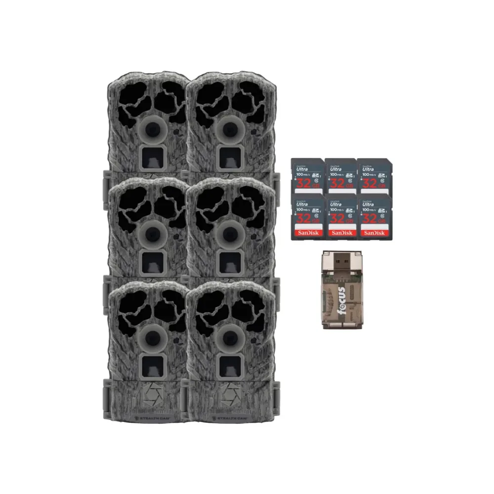 Game Camera 60ft 6 pack adjustable