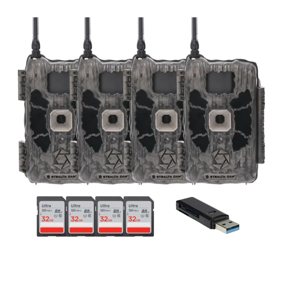 Trail Camera 4 pack 12v 80 ft