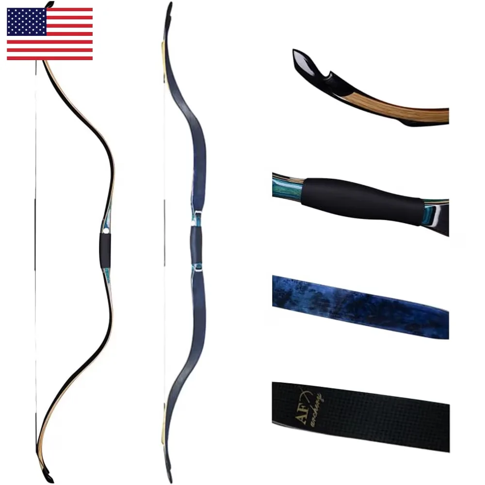 Recurve Bow 59.8" 33lbs blue