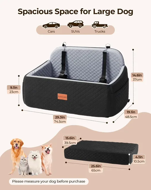Bed 55 lbs black gray