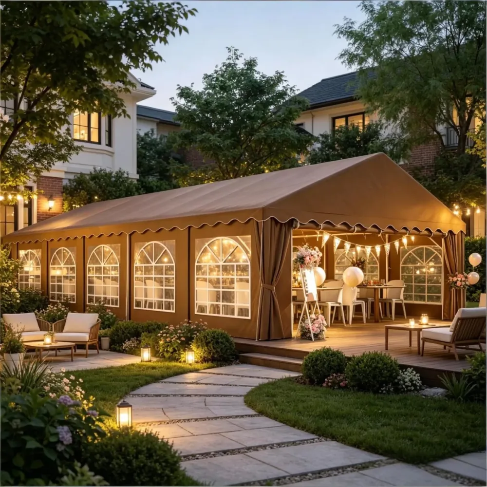Party Tent 20' 40' brown