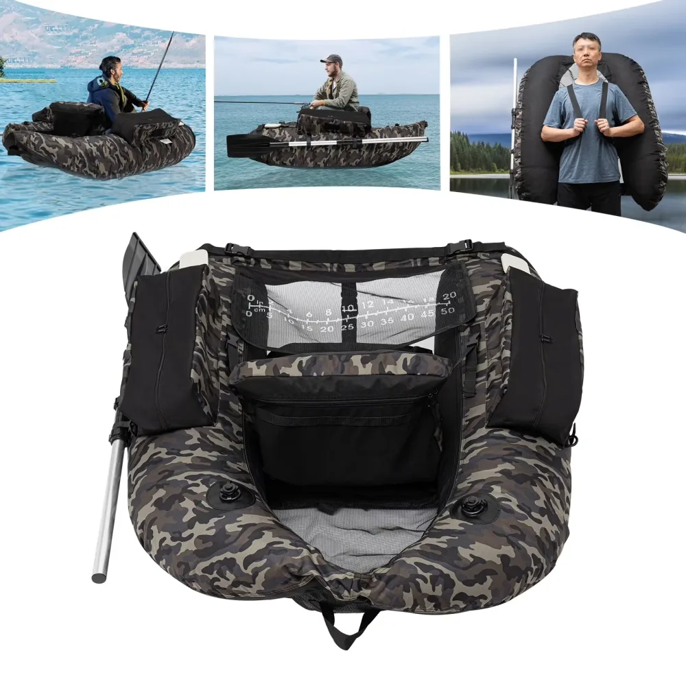 Inflatable Fishing 286.6 lbs portable adjustable