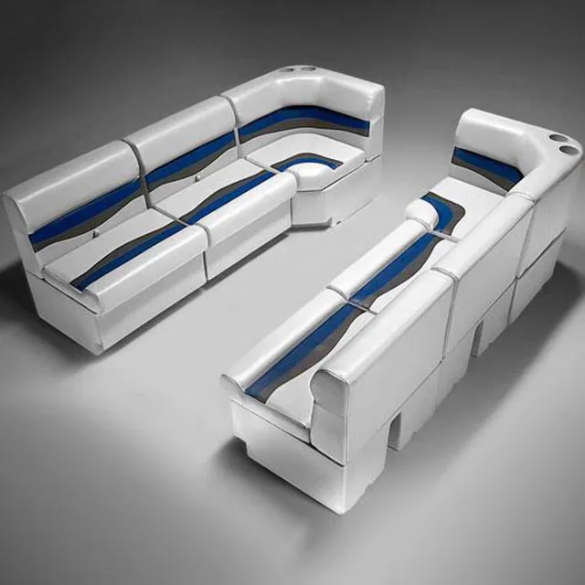 Pontoon Boat gray blue 32 oz