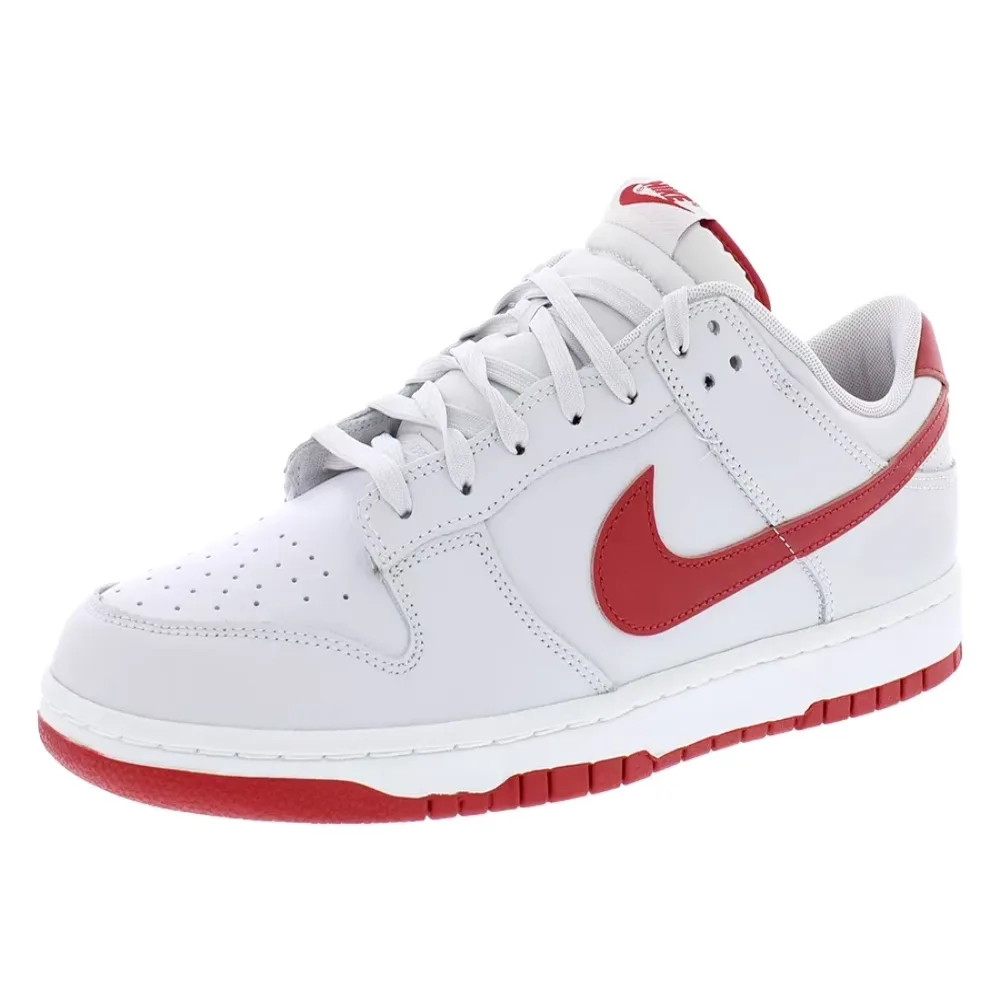 Shoe grey red white