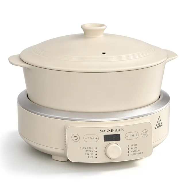 Pot 4.5 quart white 120v