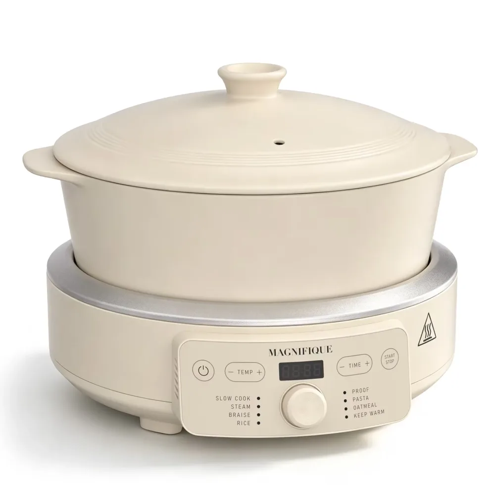 Pot 4.5 quart white 120v