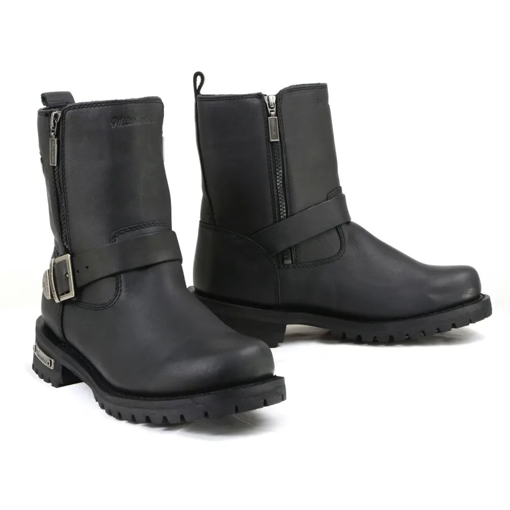 Motorcycle Boots black heavy-duty adjustable