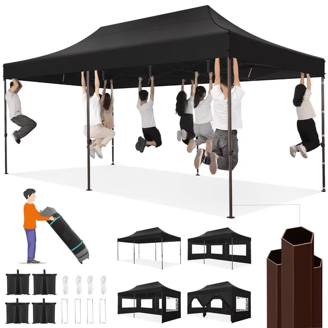 Canopy Tent waterproof black 1.77 inch