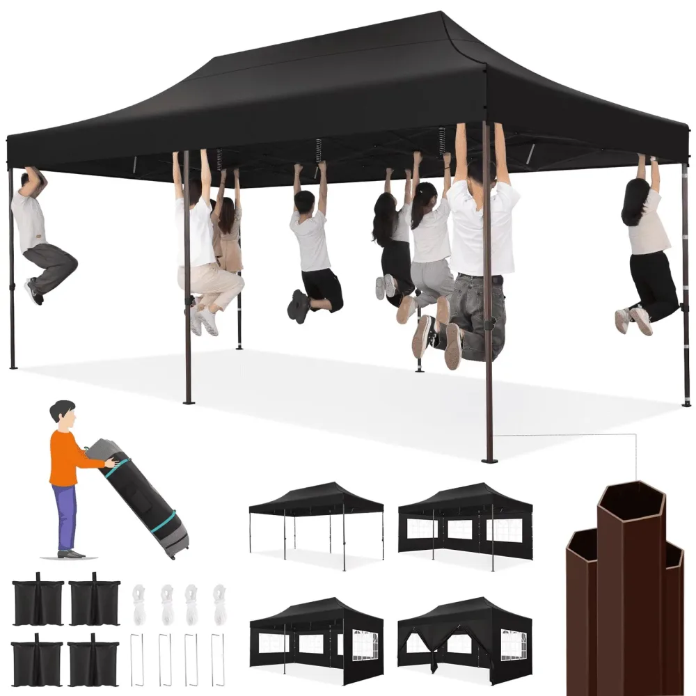 Canopy Tent waterproof black 1.77 inch