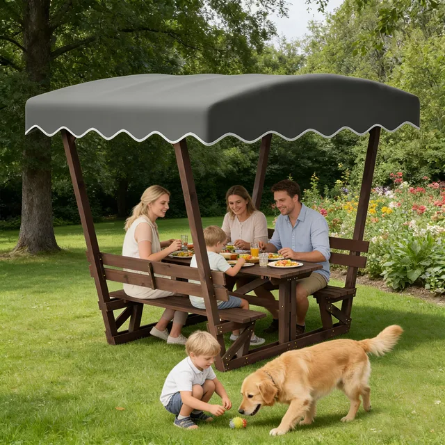 Canopy waterproof brown heavy-duty