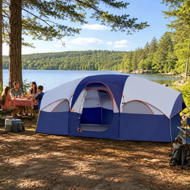 Family Camping 8 person waterproof windproof