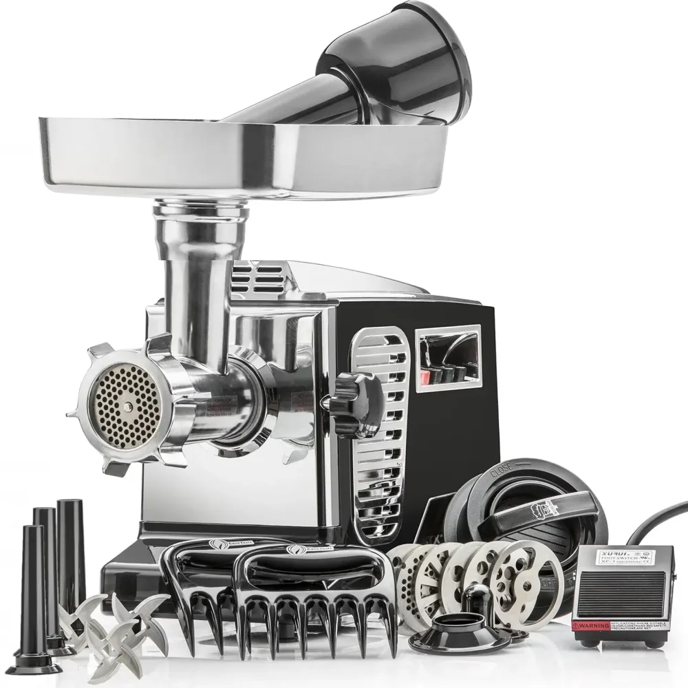 Meat Grinder black 260 lbs silver