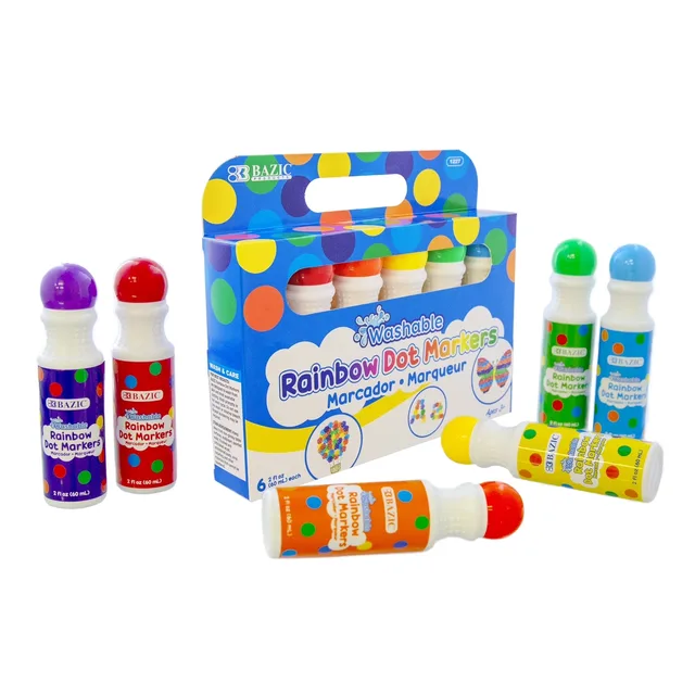 Markers Colors blue red yellow