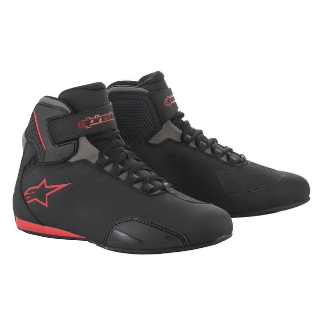 Mens Motorcycle black gray red