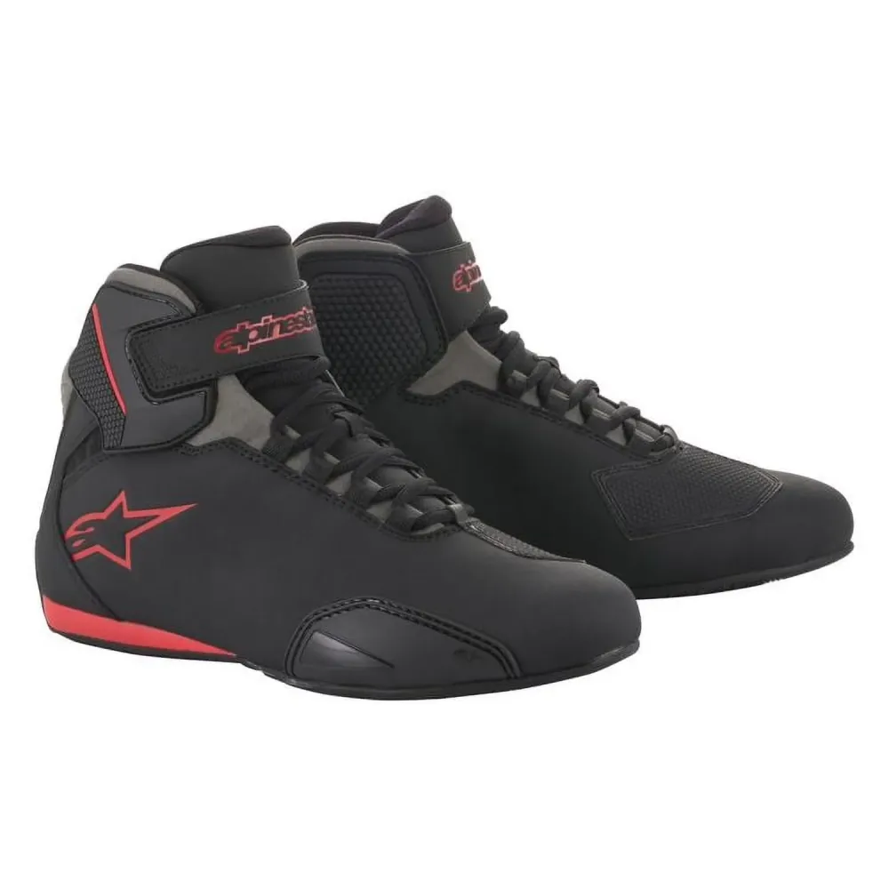 Mens Motorcycle black gray red