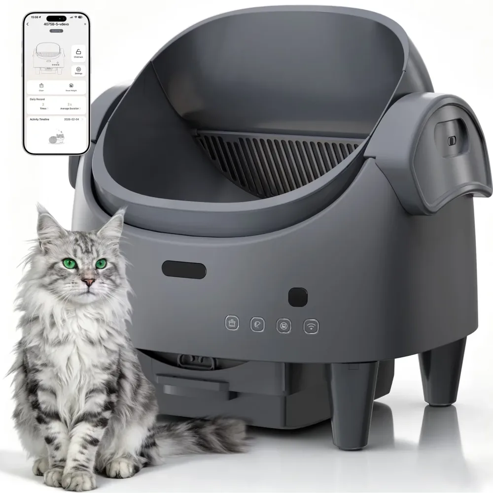 Cat Litter adjustable white gray