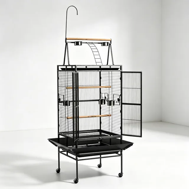 Bird Cage locking black