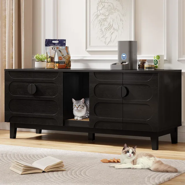 Cat Litter 59in black 24.3 inches