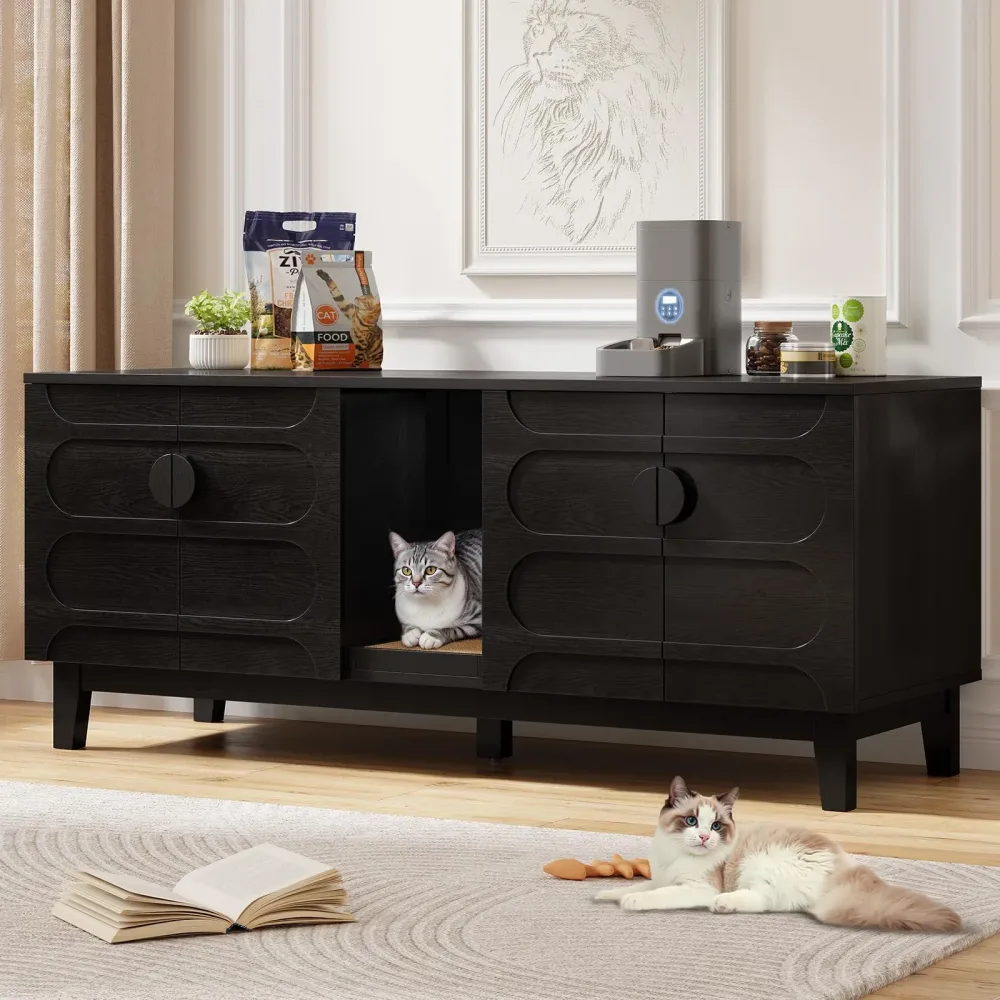 Cat Litter 59in black 24.3 inches