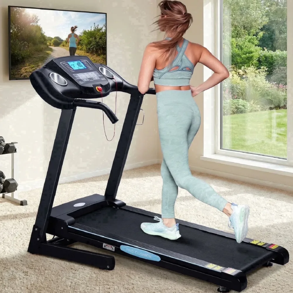 Treadmill Auto 2.5 hp 220lbs folding
