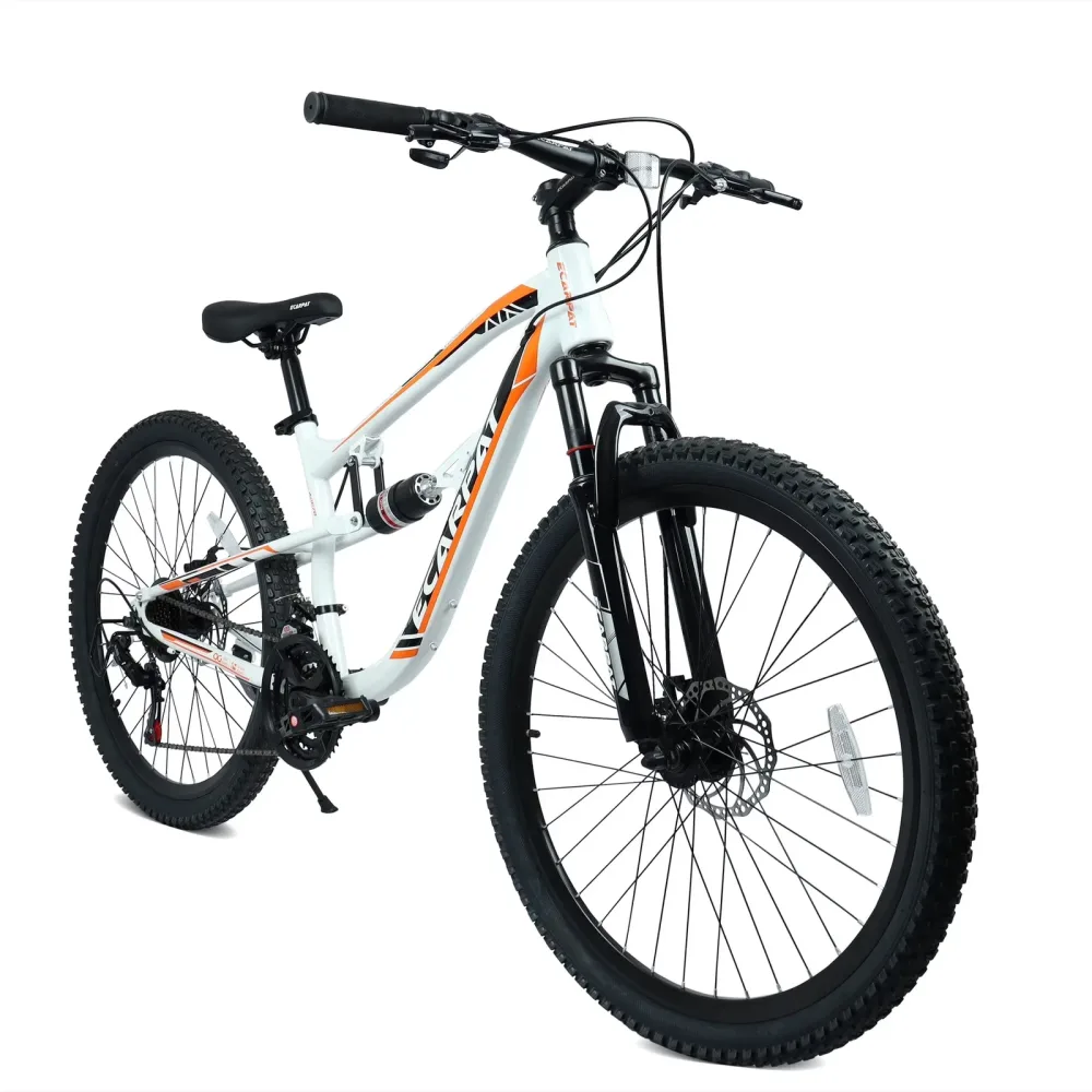 Mountain Bike orange white 53.9 in