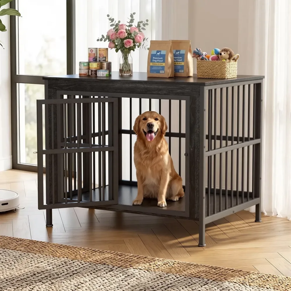 Dog Crate 78 inch brown black