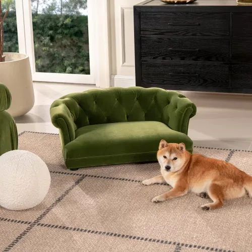 Sofa Bed 36.5" green 21 lb