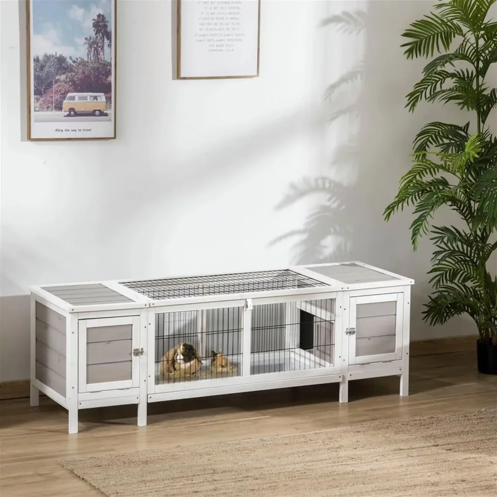 Rabbit Hutch 63" white 63.5"