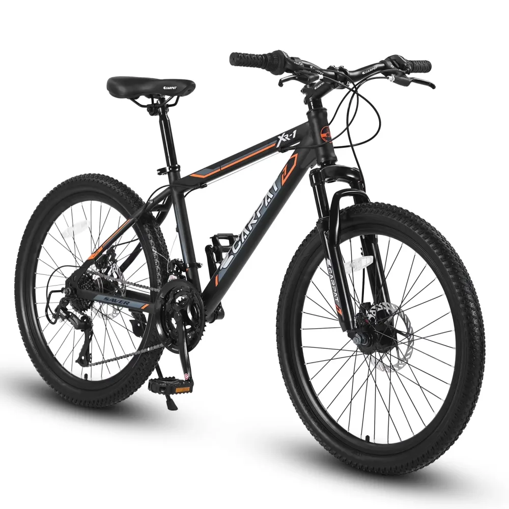 Mountain Bike 24 inch black orange