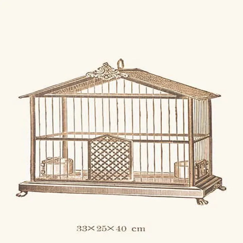 Bird Cage 20" 30" brown