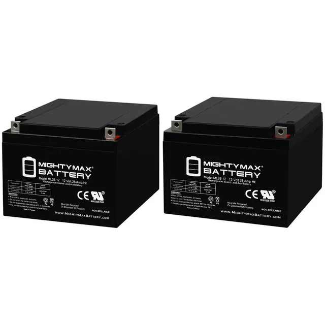 Battery 12v 2 pack 12 volt