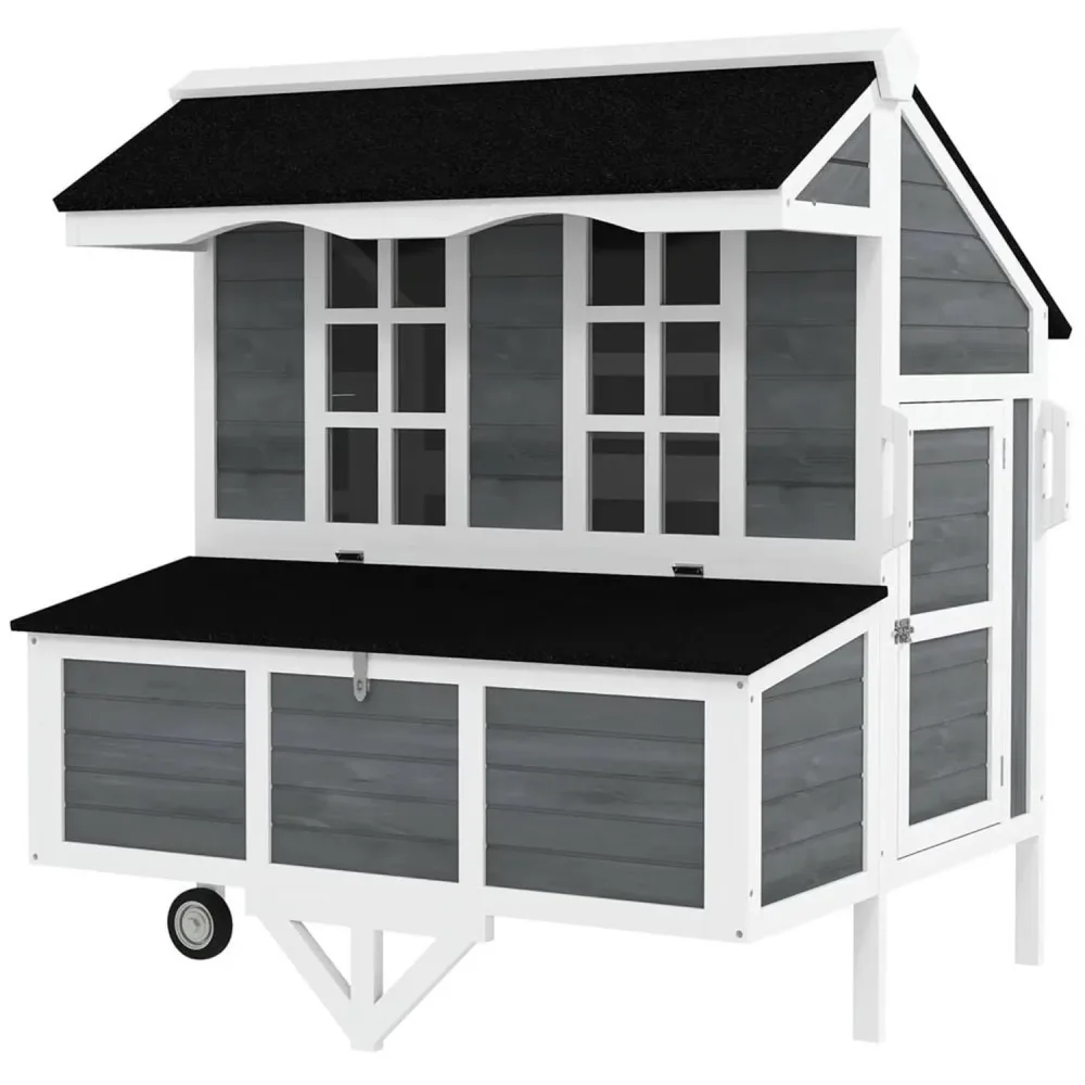 Chicken Coop 50" weatherproof gray