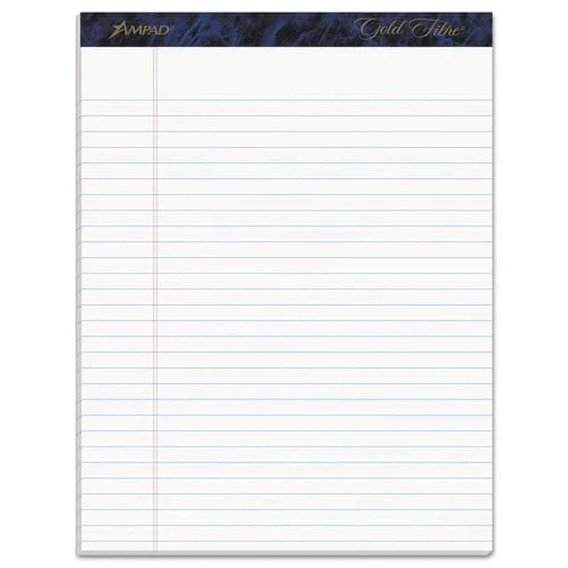 Writing Pads white 3.00 inches heavy-duty