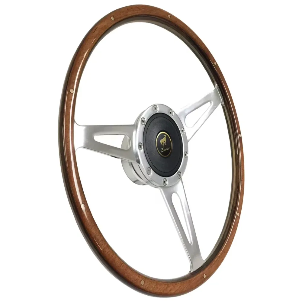 Wood Steering 15" 1.25" black