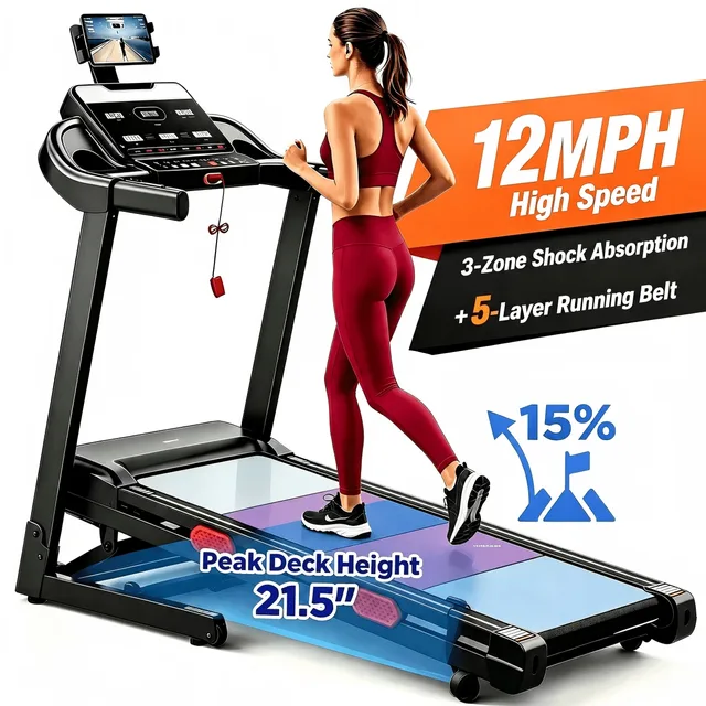 Portable Treadmill 4 in 350lbs
