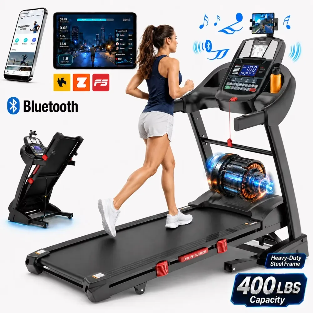 Electric Treadmill 5.1hp 400 lb folding