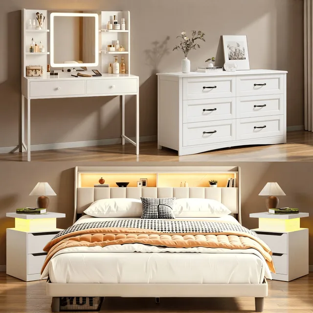 Bedroom Furniture led 78.7" 53.9"