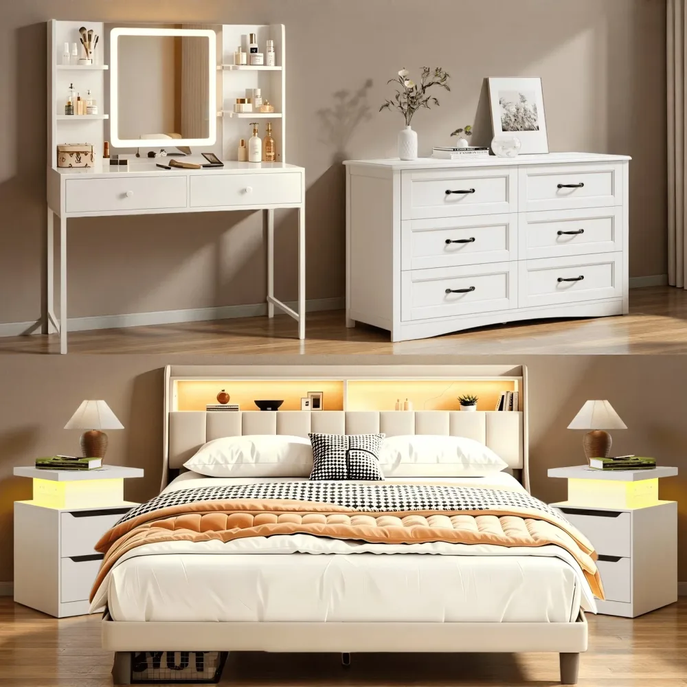 Bedroom Furniture led 78.7" 53.9"