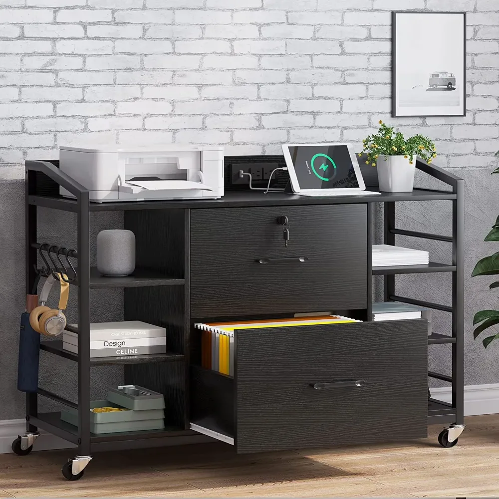 File Cabinet 44" adjustable black