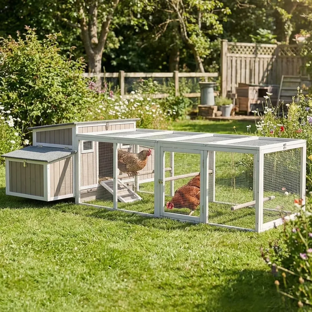 Chicken Coop 62" weatherproof gray