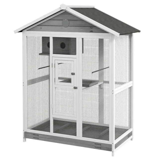 Wooden Bird 64.5" weatherproof gray