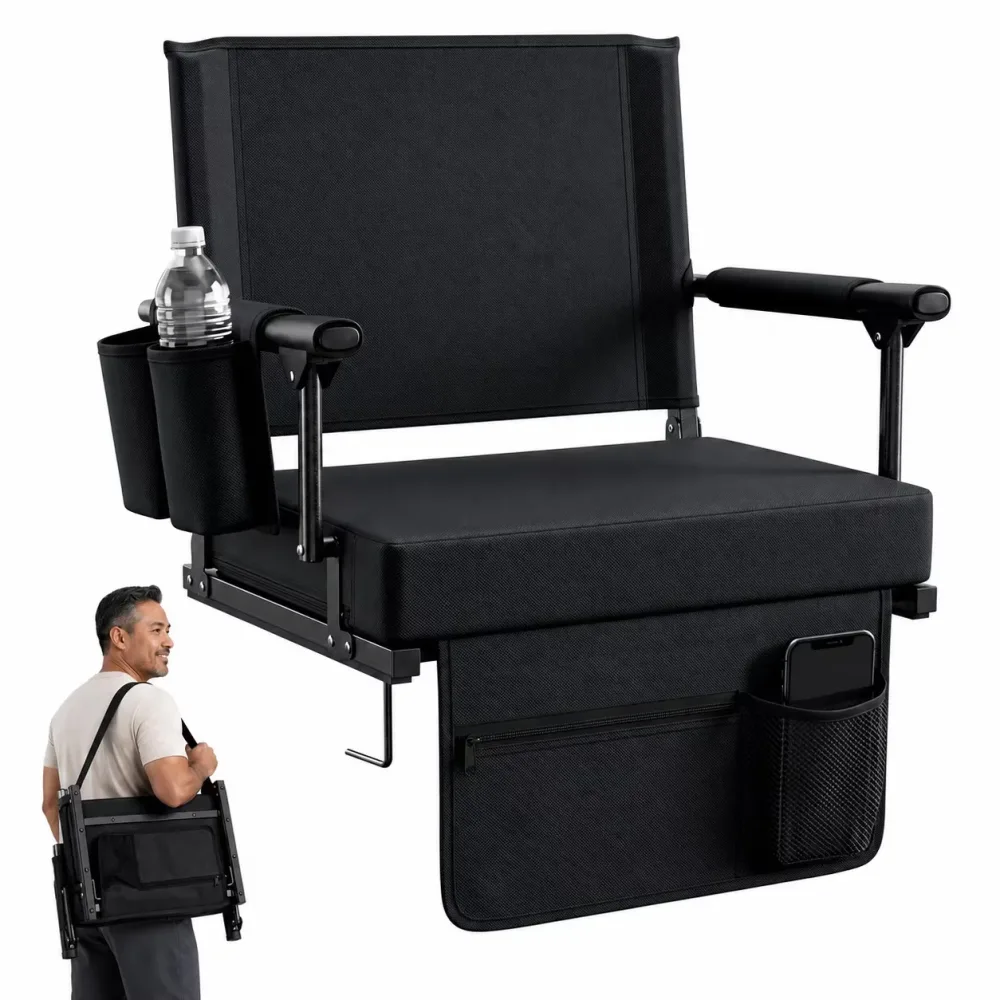 Camping Chair blue black 450 pounds