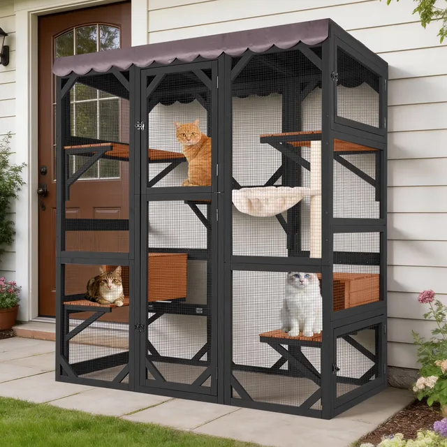 Furniture & Enrichment 70" weatherproof black