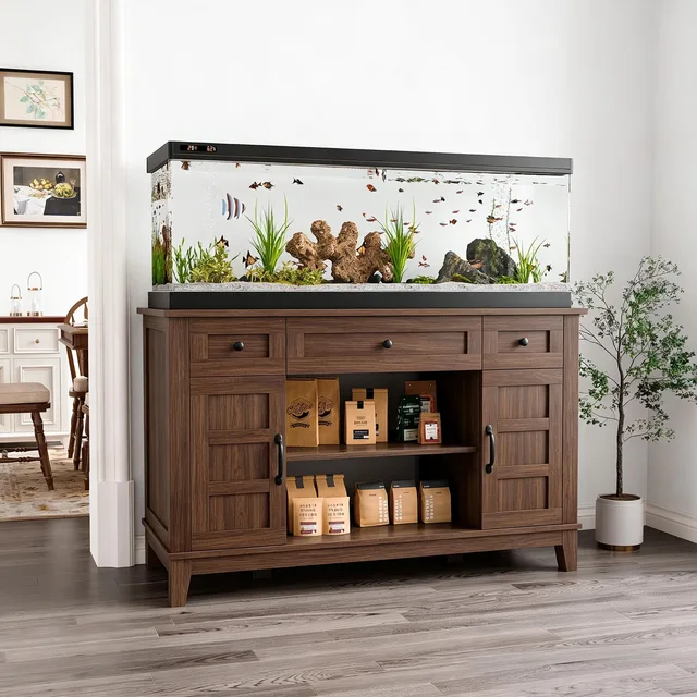 Aquarium Stand 55-75 gallon 1400 lbs grey