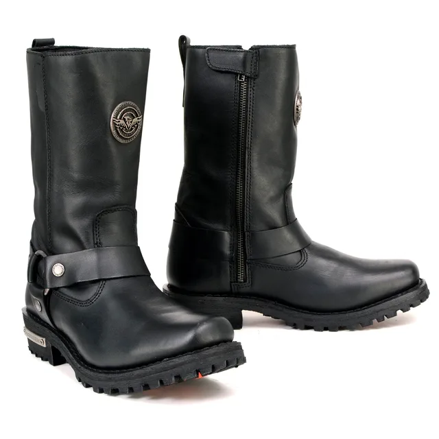 Motorcycle Boots black 2.2mm 11 inch