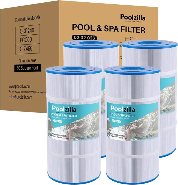 Pool Filter 4 pack 8" 3"