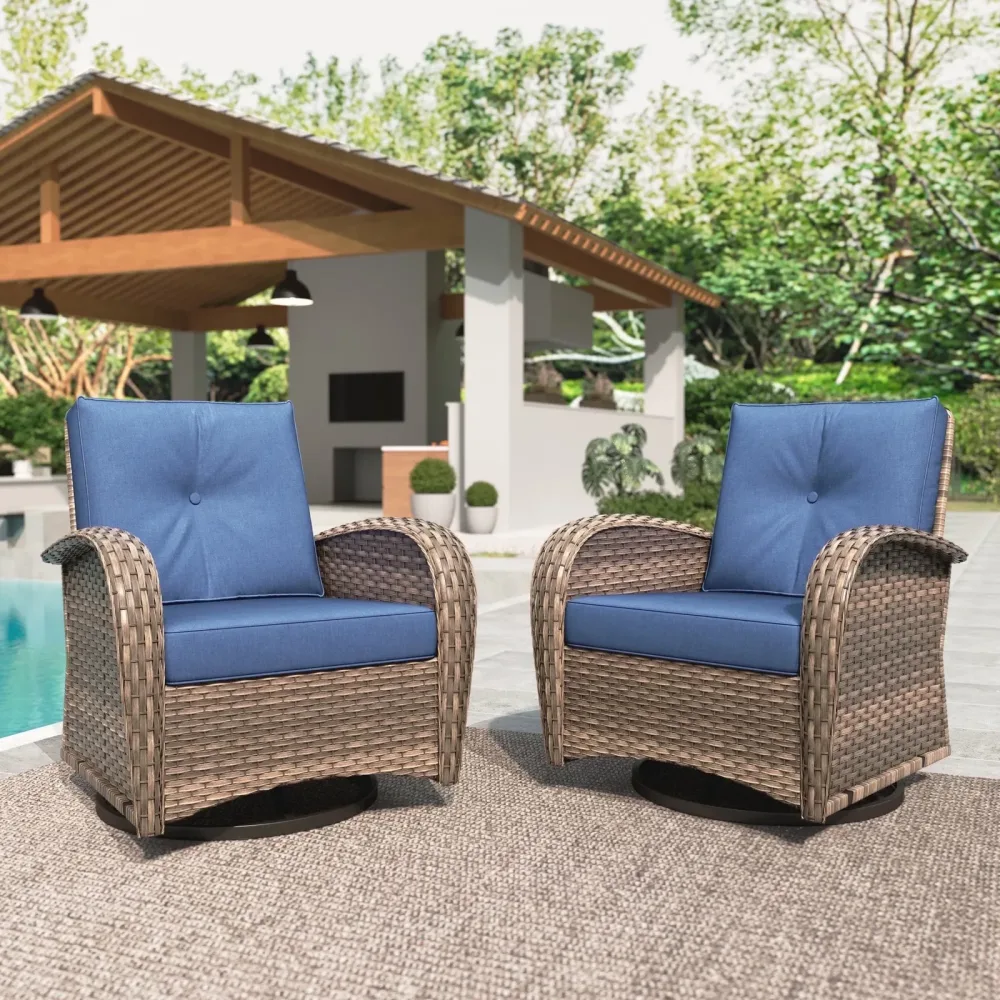 Patio Conversation blue 3.15" black