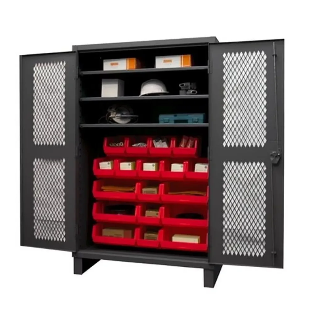 Cabinet 48 in adjustable red